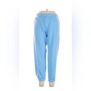 Aviator Nation Light Blue Track Pants with Yellow Accent